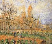 Camille Pissarro Farmland landscape oil painting artist